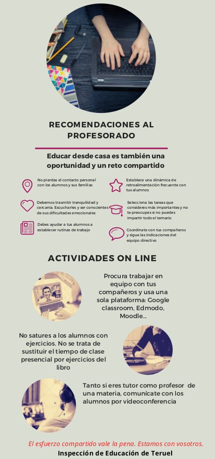 aedipAragon's tweet photo. «El esfuerzo compartido vale la pena. Estamos con vosotros» (Inspección de Educación de Teruel). #COVID19 https://t.co/pLthaglyRm