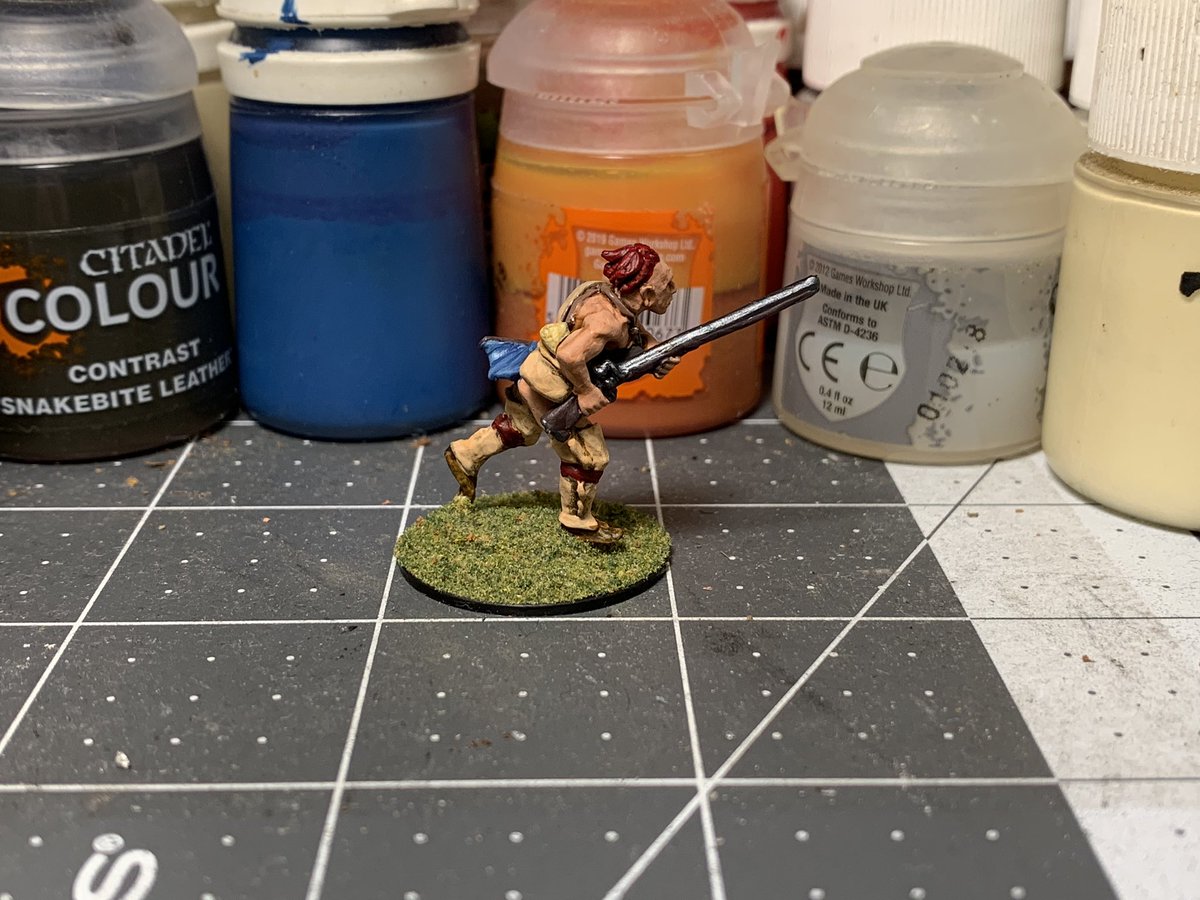 BigJimGiF's tweet image. Here is the first native American Indian for my #FrenchIndianWar Collection think it turned out pretty good #Wargaming #HistoricalWargaming #Wargames #Wargamer