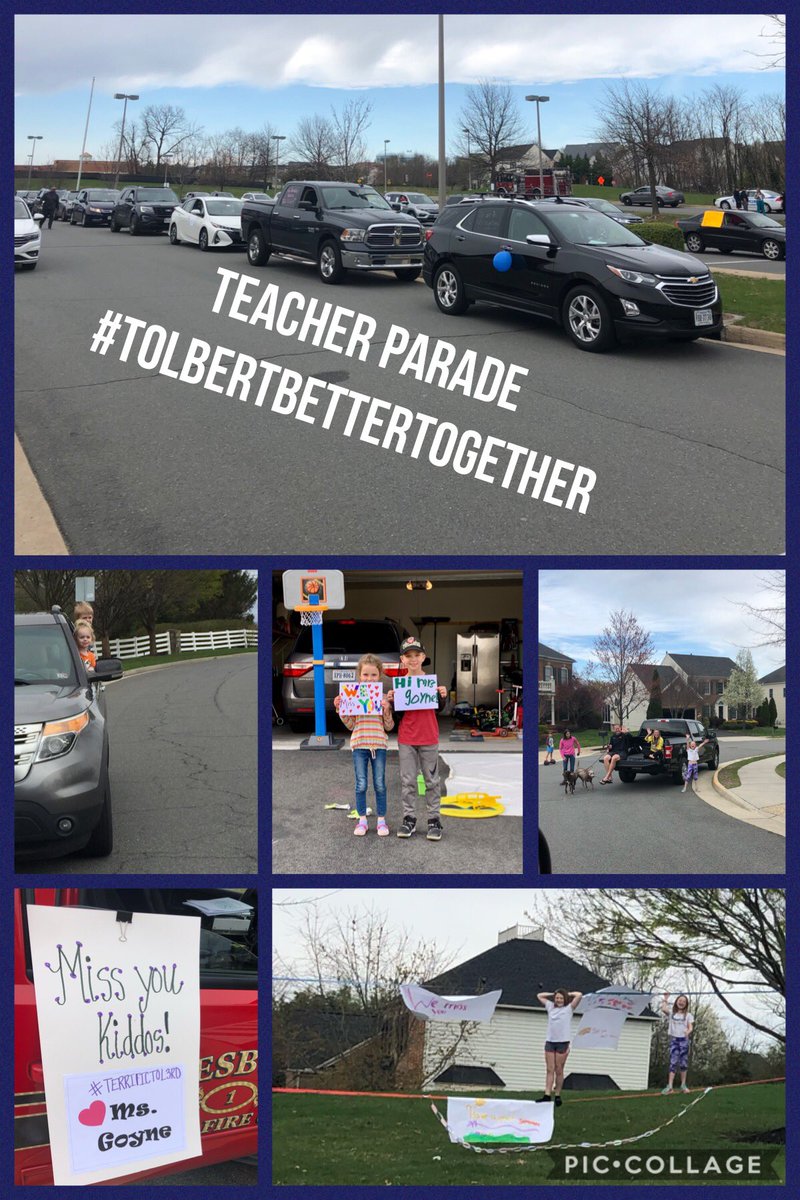 Loved seeing the smiling faces of some of my students today in the teacher parade!