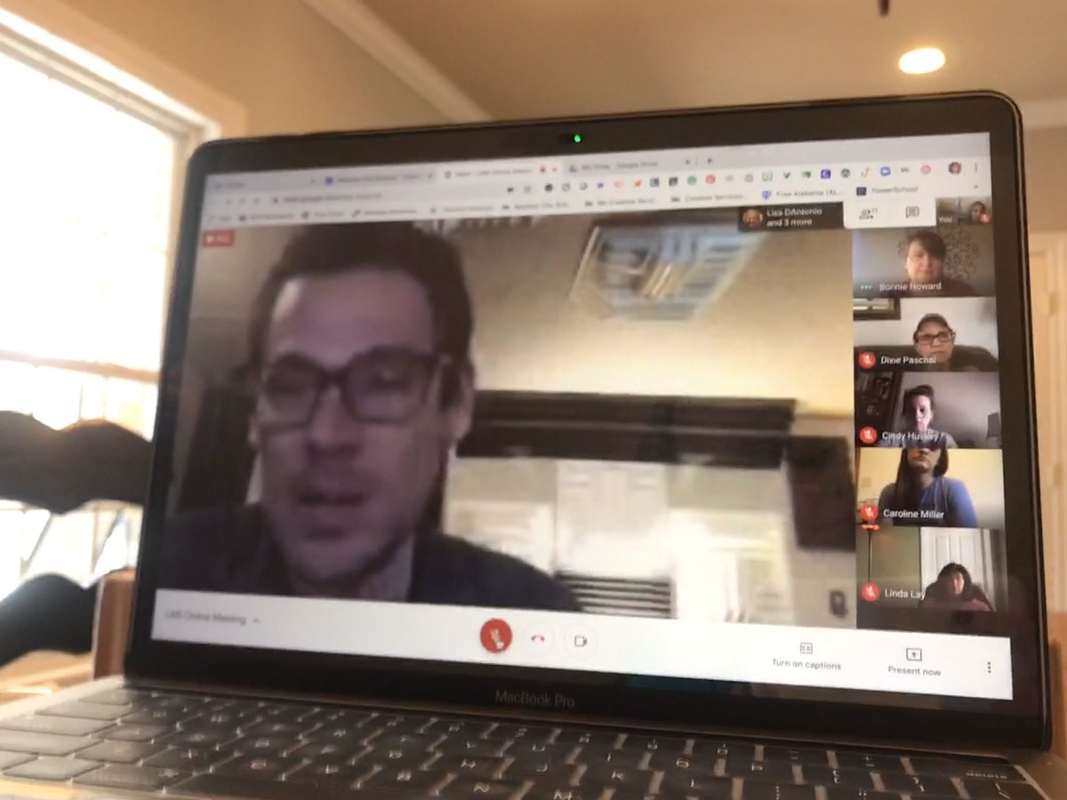 4kings4bama's tweet photo. Had a Great Google Meet w/ all the Library Media Specialists in our District &amp; @WhittMister today!...discussing and planning how we, as LMSs, can help &amp; support Ts &amp; Ss and how we plan to teach/co-teach online lessons w/ classes during this time.  #MCSlearn #proudtobeajet https://t.co/wAa0TN1XkY