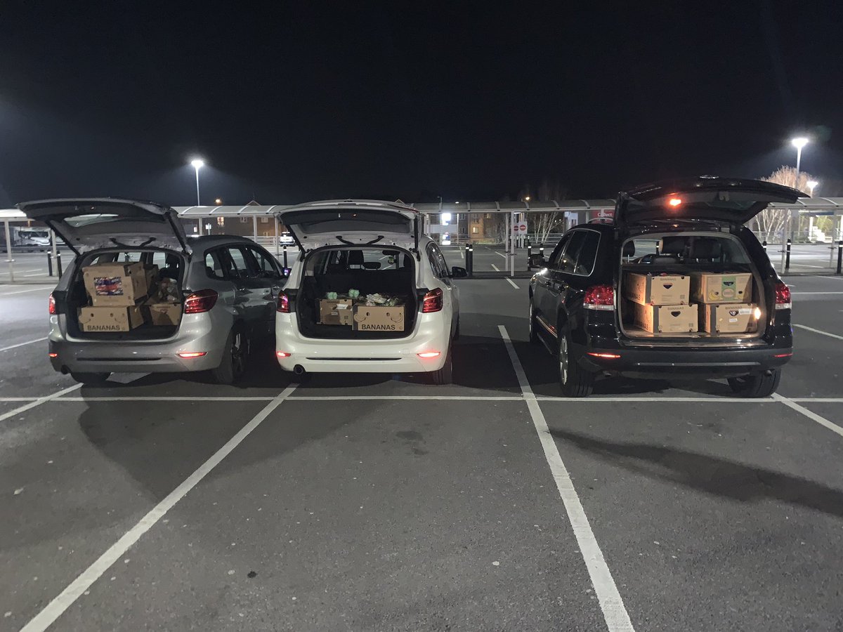banzaf1's tweet photo. This is what is like running a #SmallButVital charity right now. On the ground leading volunteers at 9pm. Collecting food from @Tesco & delivering to vulnerable people #COVID19 @TNLComFundWales @LBFEW @mikelewis1960 @PaulStreets_ @WCVACymru @SwanseaCVS @CAE_Wales @FareShareCymru https://t.co/Iqq0NeVtjZ