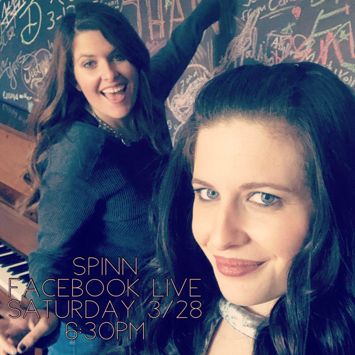 Hey Twitter loves!! Tomorrow we’re going LIVE on Facebook to play a few tunes, drink some wine and have a little fun with you!! Come join us - 6:30pm EST! Facebook.com/Spinnmusic 😘🎤🍷