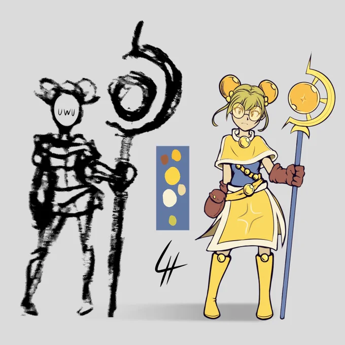 I dunno if I'm late to this #StartToFinish thing but here's something I made from a doodle. 