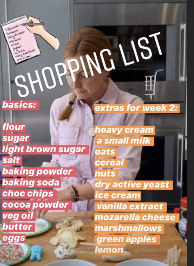 ChristinaTosi's tweet photo. shopping week for #bakingclub week 2! if you can't find everything, dont sweat it: I got you! https://t.co/t068UBlNvs