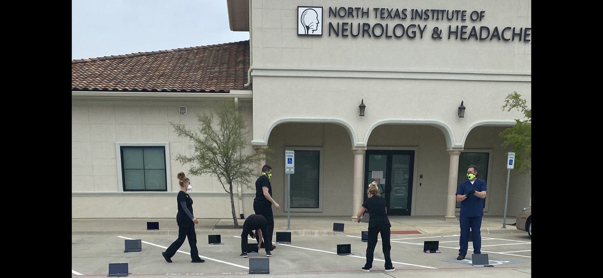 TXHeadacheCtr's tweet photo. Last ZOOM meeting of the week! This crisis has brought out the best in this team and I couldn’t be more proud of this bunch!
#newnormal #ntinh #teamwork #StrongerTogether #SocialDistanacing @RobinMeade⁩ #momentofsunshine https://t.co/NHkn5B78rj