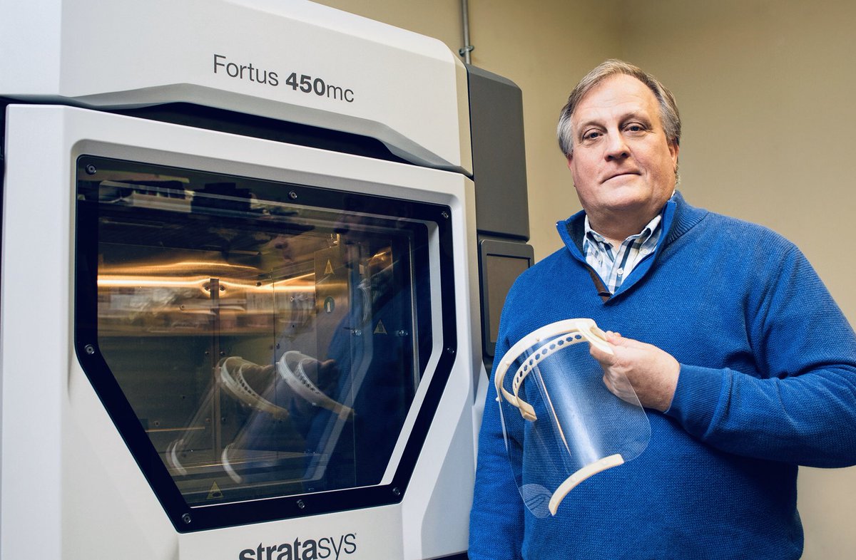 caitstarr's tweet photo. My dad is helping with the COVID-19 pandemic mask shortage by creating masks via 3D printing. I wanted to showcase the work he is putting into limiting the spread of the virus. 
#socialdistancing #covid_19 #covidmask #3dprintedmask #3dprinted #coronavirus #coronavirusunitedstates https://t.co/83PHJGyauz
