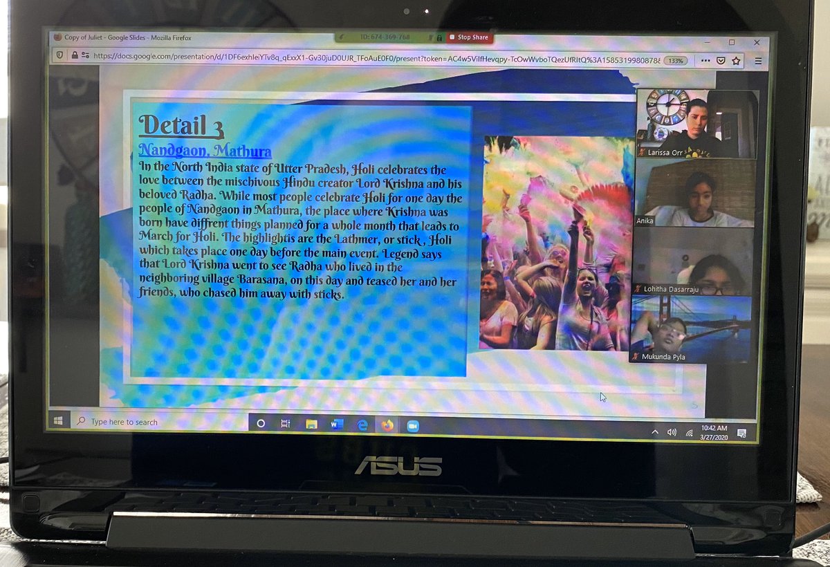 LarissaOrr6's tweet photo. This week we were able to present our current events remotely. What a great job they did and what a great audience the class was during our zoom meeting. #remotelearning #currentevents #constablecubs @sbsdco @pamhernandez_4 https://t.co/PjlCQ31LIu