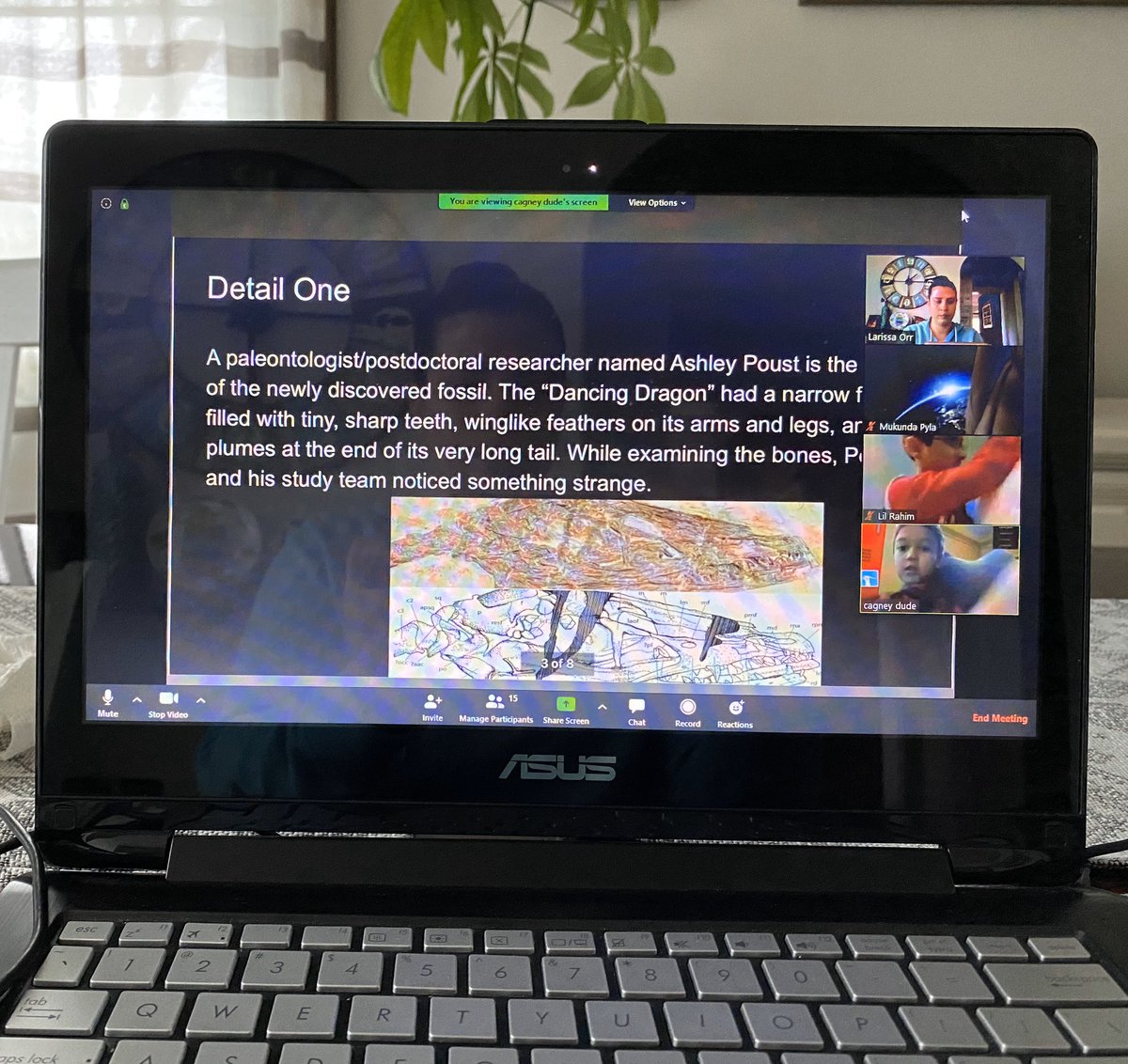 LarissaOrr6's tweet photo. This week we were able to present our current events remotely. What a great job they did and what a great audience the class was during our zoom meeting. #remotelearning #currentevents #constablecubs @sbsdco @pamhernandez_4 https://t.co/PjlCQ31LIu