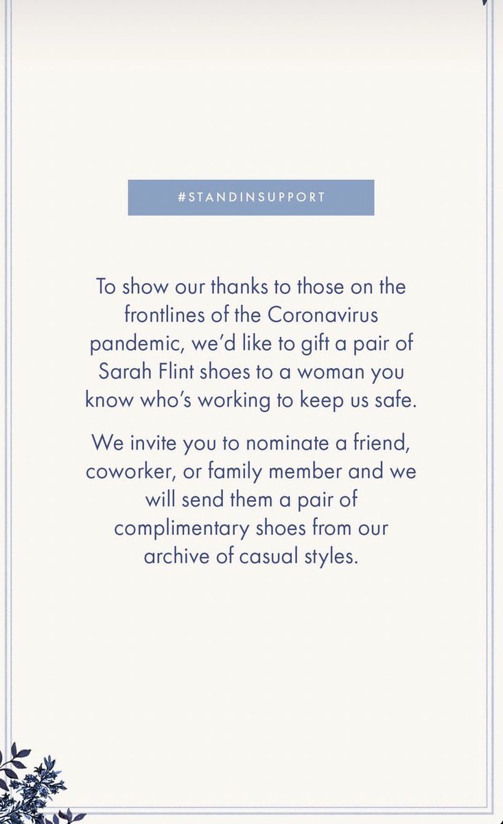 G_QU33N's tweet photo. I work for an amazing company that is giving away shoes to women on the frontlines of the pandemic!
check out @ sarahflint_nyc on Instagram to tag the amazing women in your life! DM me if you have any questions or need help! ✨
#StandInSupport https://t.co/W2XjV3NpCq