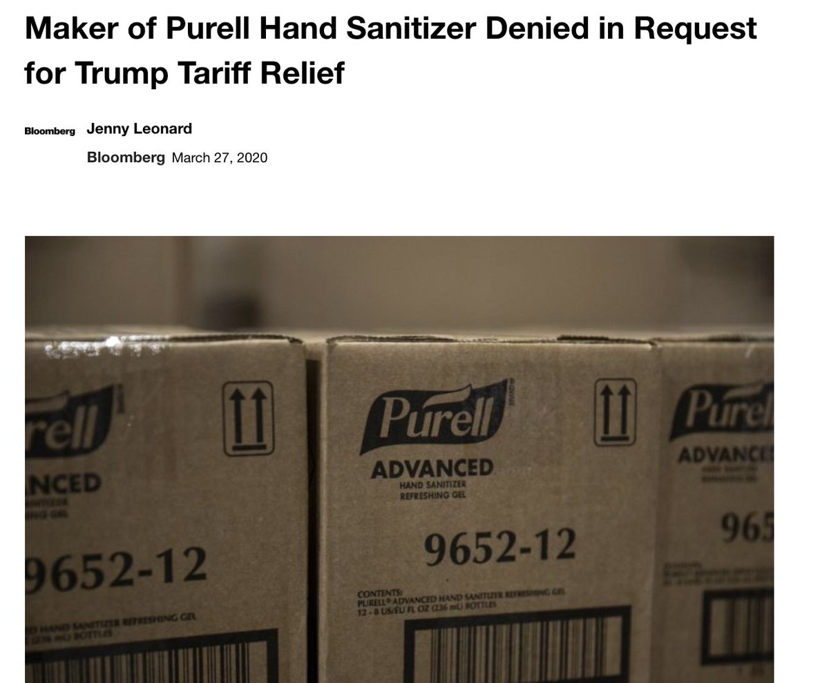 Imposing tariffs on hand sanitizer dispensers and forcing automakers to make medical supplies (which they were already doing). Remember folks, this is "unfettered, unregulated capitalism"