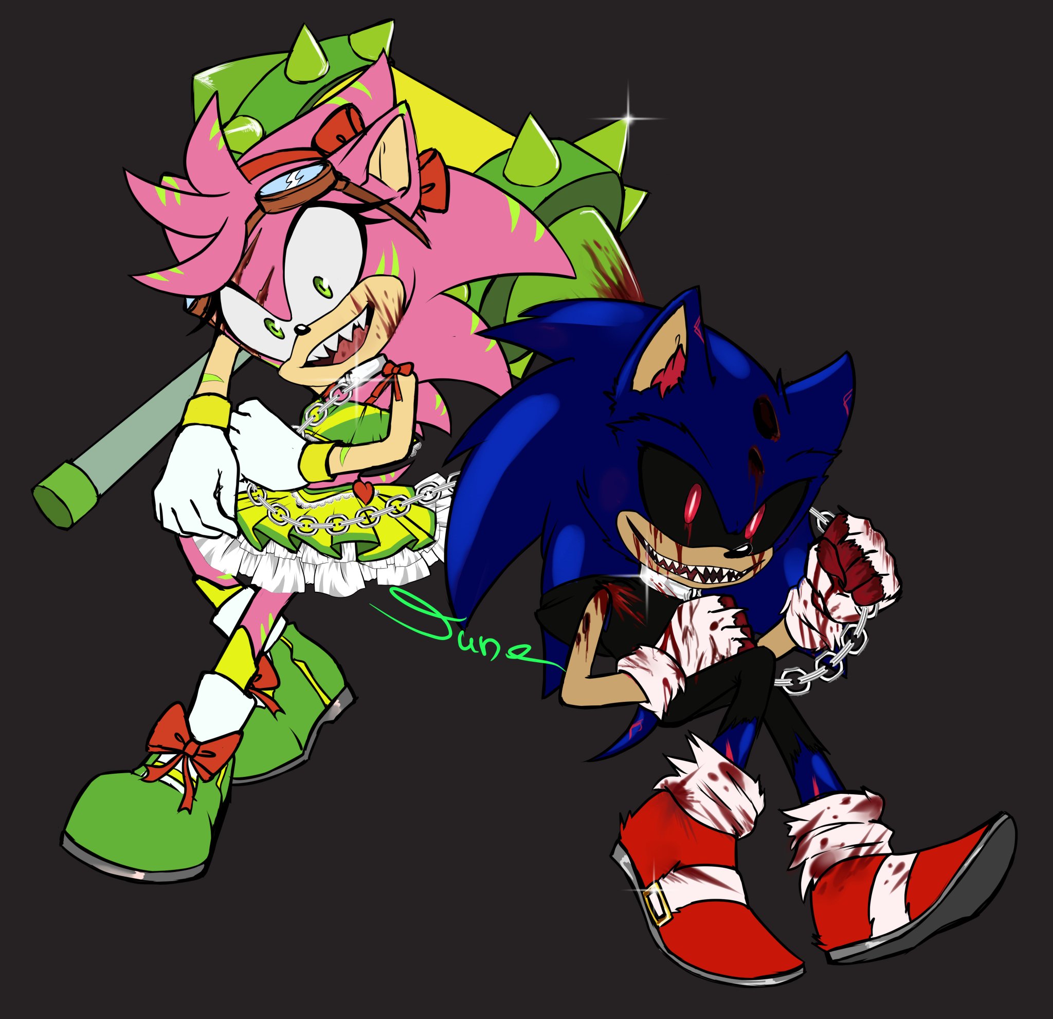 #Sonicart #sonicfan #FanCharacter #sonicx #Rosy_the_Rascal #Sonic_exe #June...