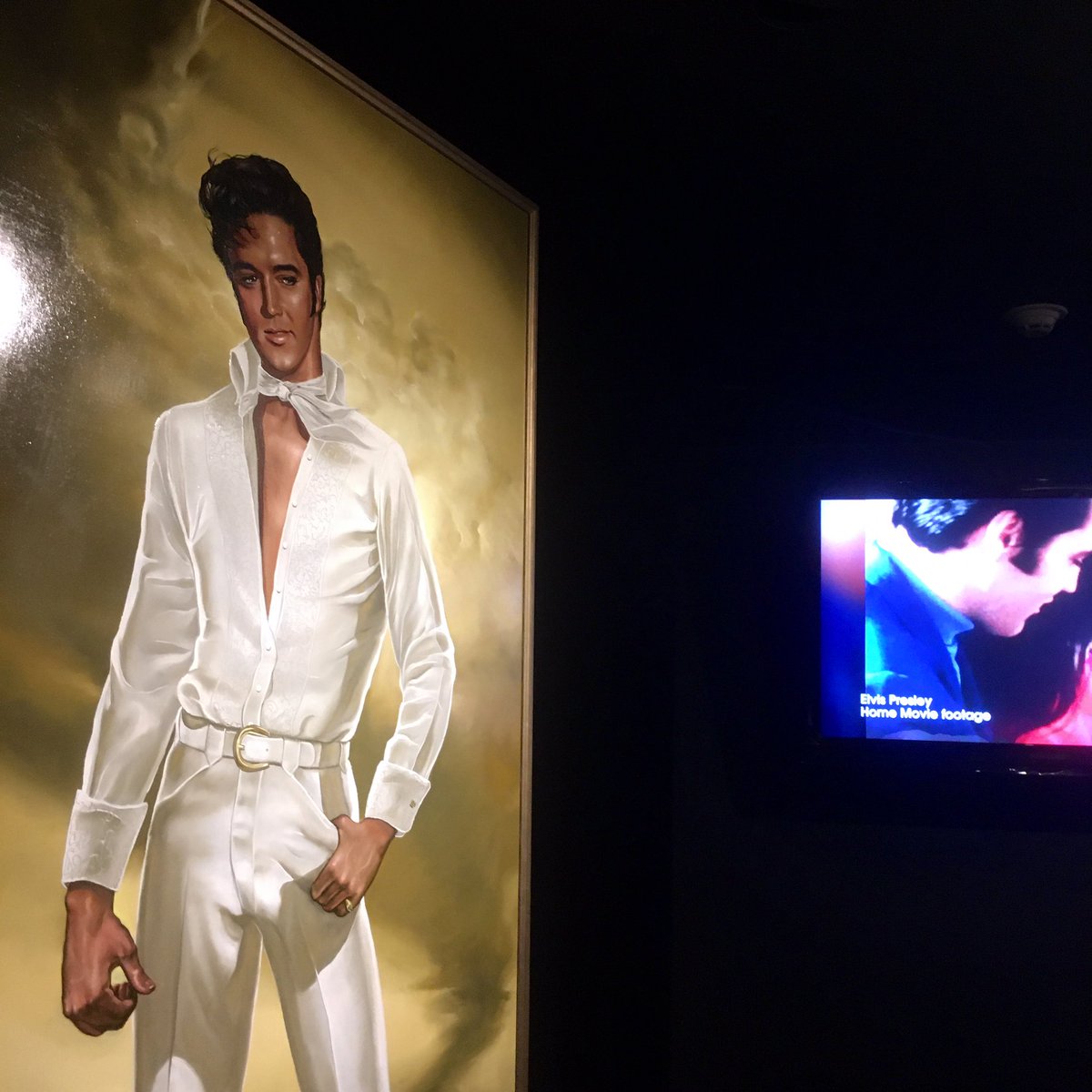  #WorkLifeBalance.… #wedding outfits,  #homeoffice,  #workclothes & the  #swimmingpool out back, on display at  #Elvis Presley’s home in Memphis:  #Graceland.