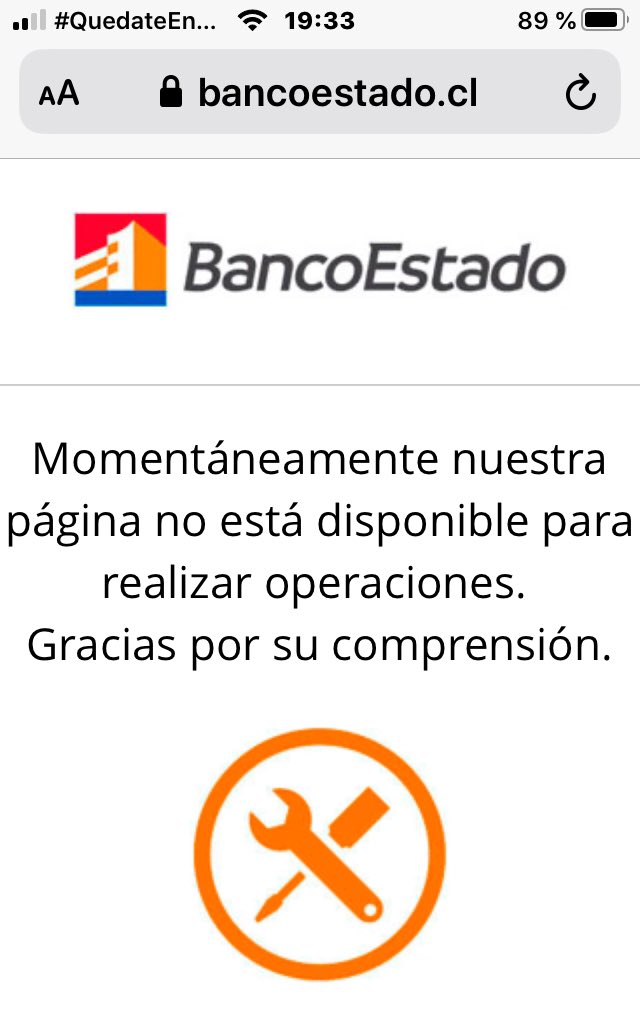 marco_lizana's tweet photo. @BancoEstado @T13 página caída y no se puede solitar cuenta Rut por internet https://t.co/OYLMEQV64l