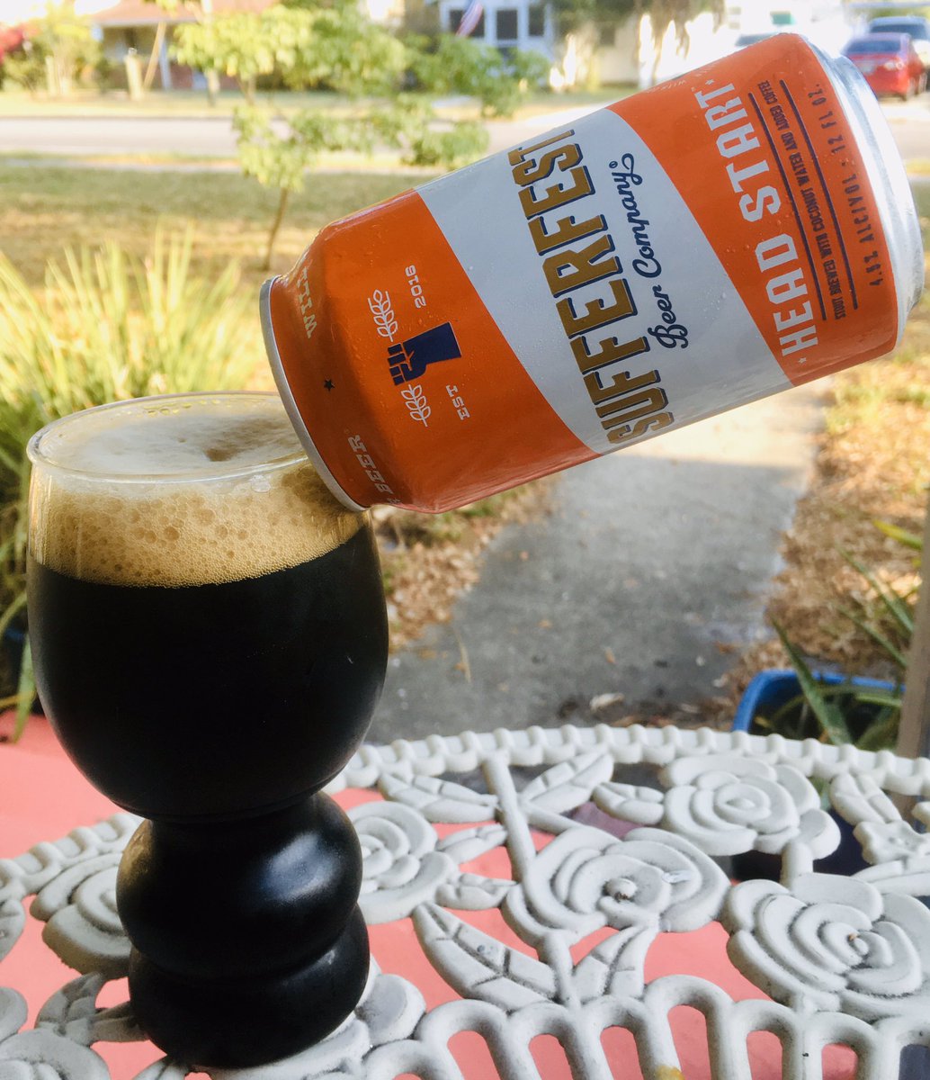 One upside to all this: I’m finally getting around to trying mail swag, like this coconut water + sustainable coffee stout from <a href="/sufferfestbeer/">Sufferfest Beer Co.</a>. 4.5% abv, but impressively velvety and robust, with outstanding coconut and coffee notes. I sincerely love it!