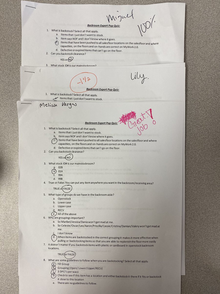 jessicaleega's tweet photo. Our guest and team safety is our number one priority during times like these. Despite all that is going on with COVID-19 our leadership team is still committed to train and teach our team! #CanYouPassOurBackroomQuiz #SuperiorHonorRoll #TargetFun #TrainandDevelop ❤️🎯✅ https://t.co/LmTlPpg8N5
