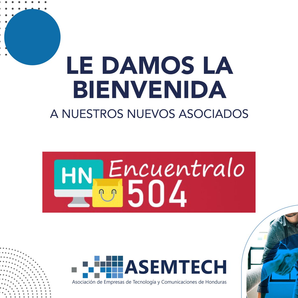 asemtech_'s tweet photo. Le damos la bienvenida a nuestro nuevo asociado ,#Encuéntralo504 plataforma en la que puedes comprar productos hechos por artesanos hondureños. https://t.co/zmLpcDotPK