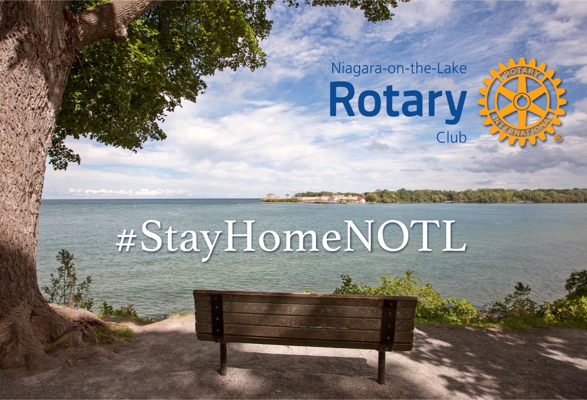 NotlRotary's tweet photo. Town of Niagara-on-the-Lake is asking everyone to #StayHomeNOTL

This is the most important thing we can do for our #community, health care workers, frontline responders, essential services workers, &amp; the at-risk community. ❤️ #StaySafe #FlattenTheCurve 

#teamwork #COVID19 https://t.co/djvtx4CXro