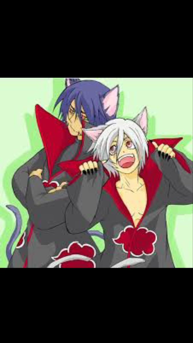 *He looks around cautiously before he allows his tail and ears to show, since they were becoming a bit cramped. He hopes none of the other members of the Akatsuki see him.*