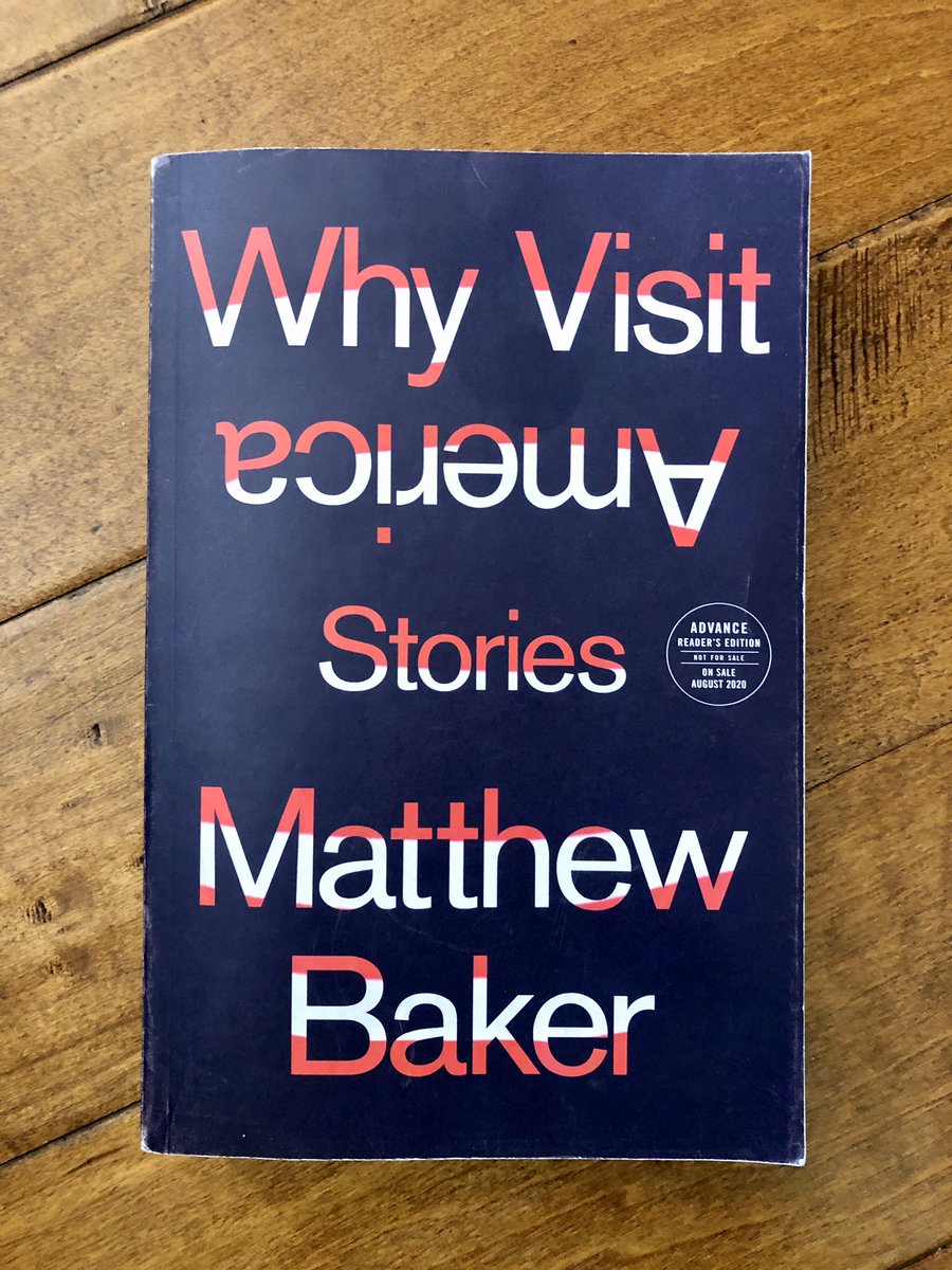 3/27/2020: "Why Visit America" by  @mwektaehtabr, the title story of his forthcoming collection, out in August from  @HenryHolt. Available online at  @parisreview:  https://www.theparisreview.org/fiction/7469/why-visit-america-matthew-baker