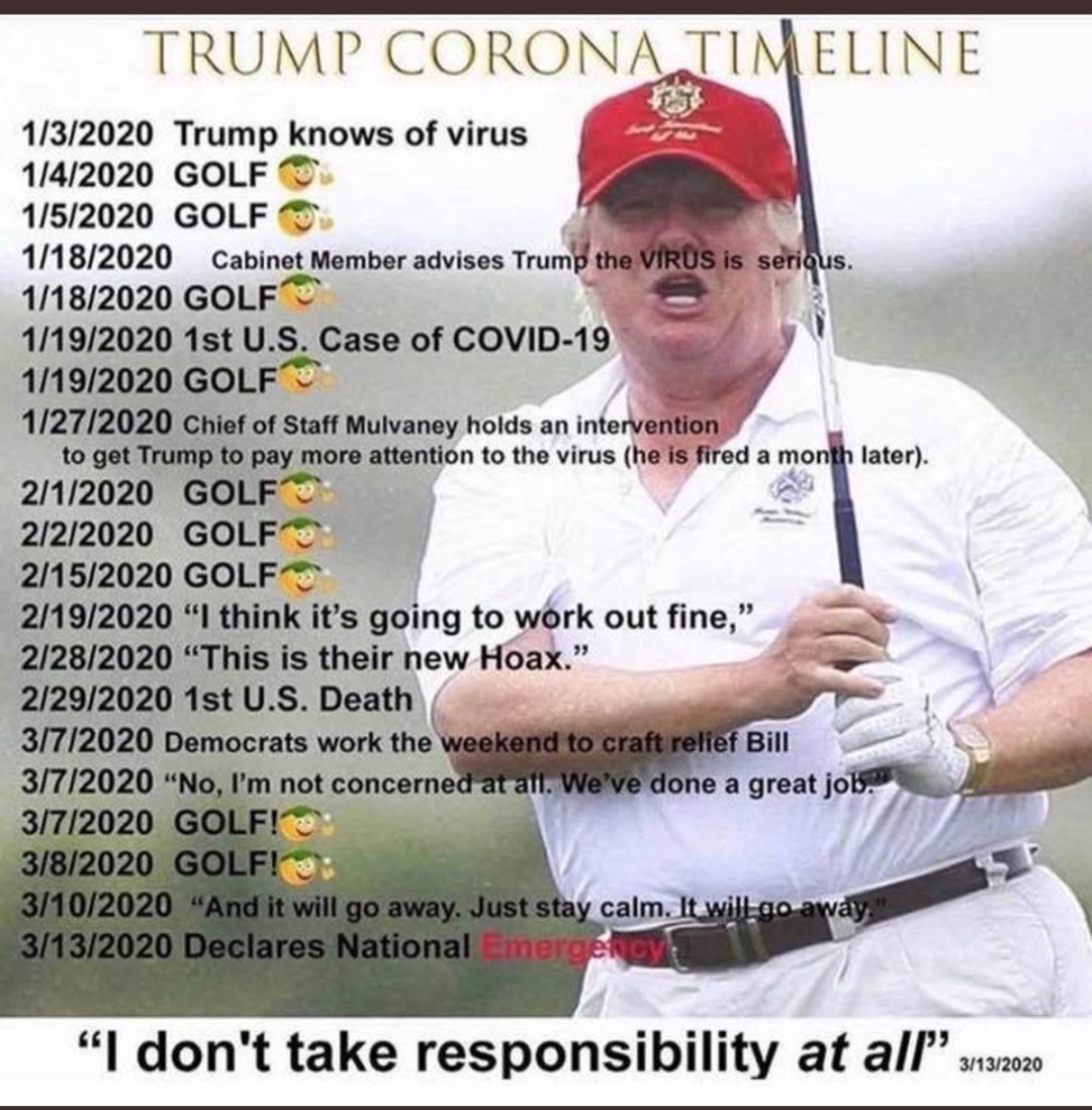 #ICantStand

People who ignore warnings of a pandemic because it may have a negative impact on their reelection campaign.