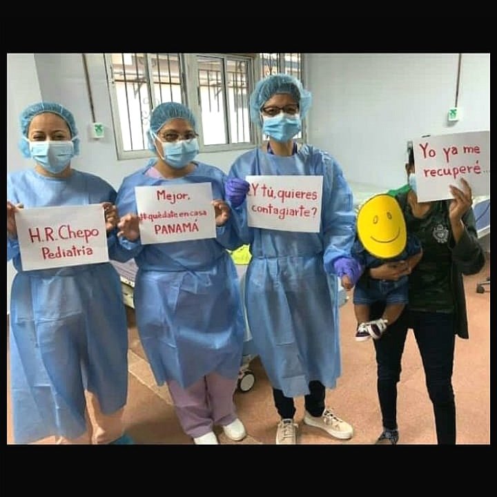 Hellenedithc's tweet photo. El bebé de 5 meses que dio positivo con covid-19 fue dado de alta y enviado casa.  Así lo confirmó el doctor Carlos Batista  jefe de la  Región de Panamá Este. https://t.co/IWeMY9METs