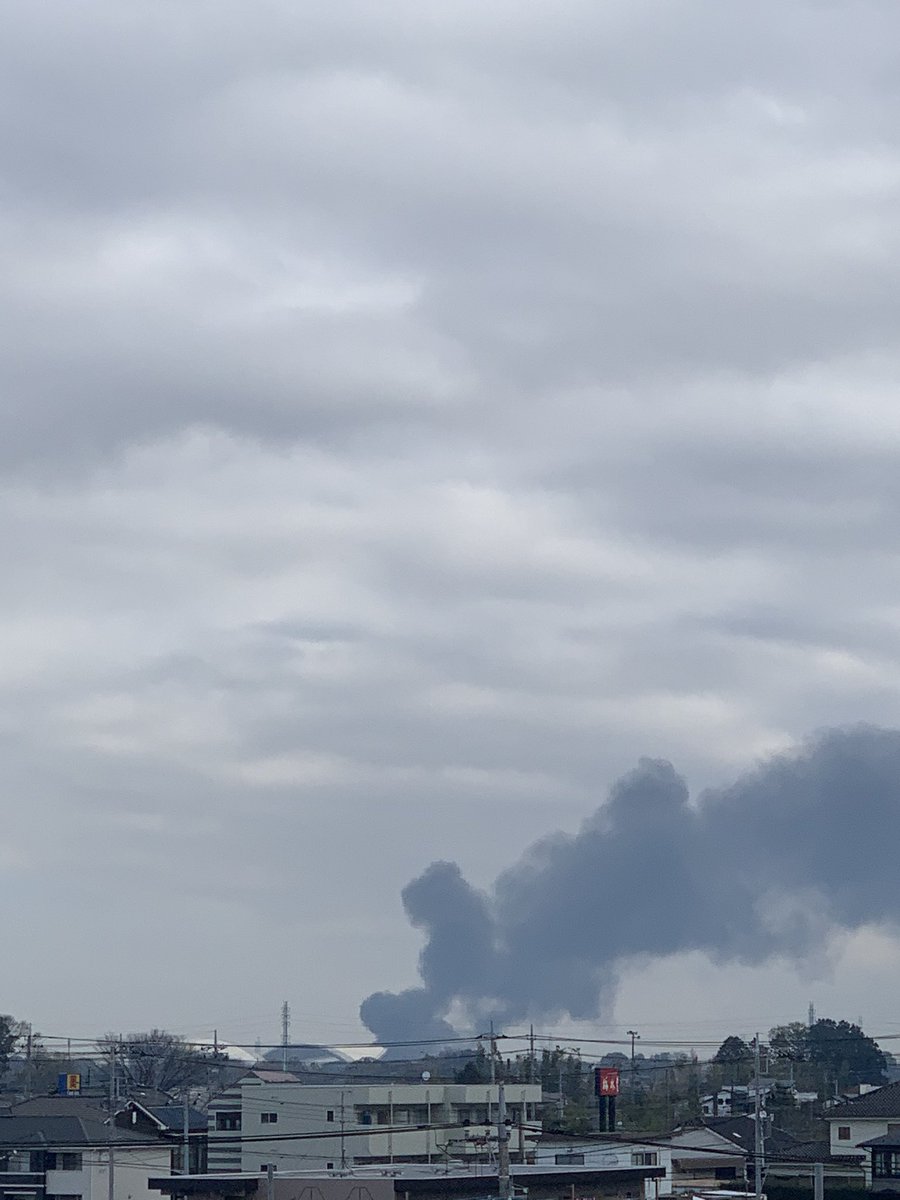 ちっち 埼スタの向こうで火事 ちっち 埼スタの向こうで火事