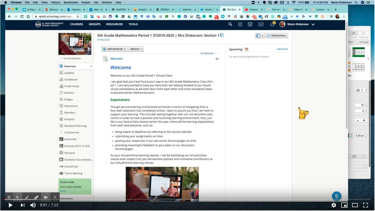 sharodickerson's tweet photo. EPISD@Home Virtual Teaching/Learning Tips: How do you start designing a virtual/online course using Schoology LMS? This video link provides you with starting tips and tricks 👉🏽 https://t.co/ZVaBrwSjcR 👈🏽 

#IAmEPISD #EPISDAtHome 👨🏽‍💻👩🏽‍💻 https://t.co/3ImddkPhPn