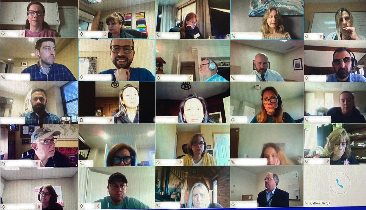 DigitalHealthAF's tweet photo. Last Friday, I conducted a readiness exercise to evaluate our organization's ability to effectively collaborate via video. Pic from last week vs this week <BOOM> Looks like we are READY! #TelehealthWinning #OneTeam #OneMetro https://t.co/6aGsaYosD9