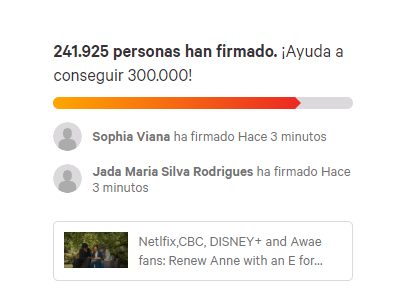 13 hours later we are 75 signature away from hitting 242kMarch 27, 2020.18:15 pm. #renewannewithane