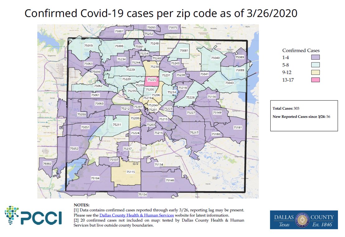 @DCHHS. showing each zip codes number range. 