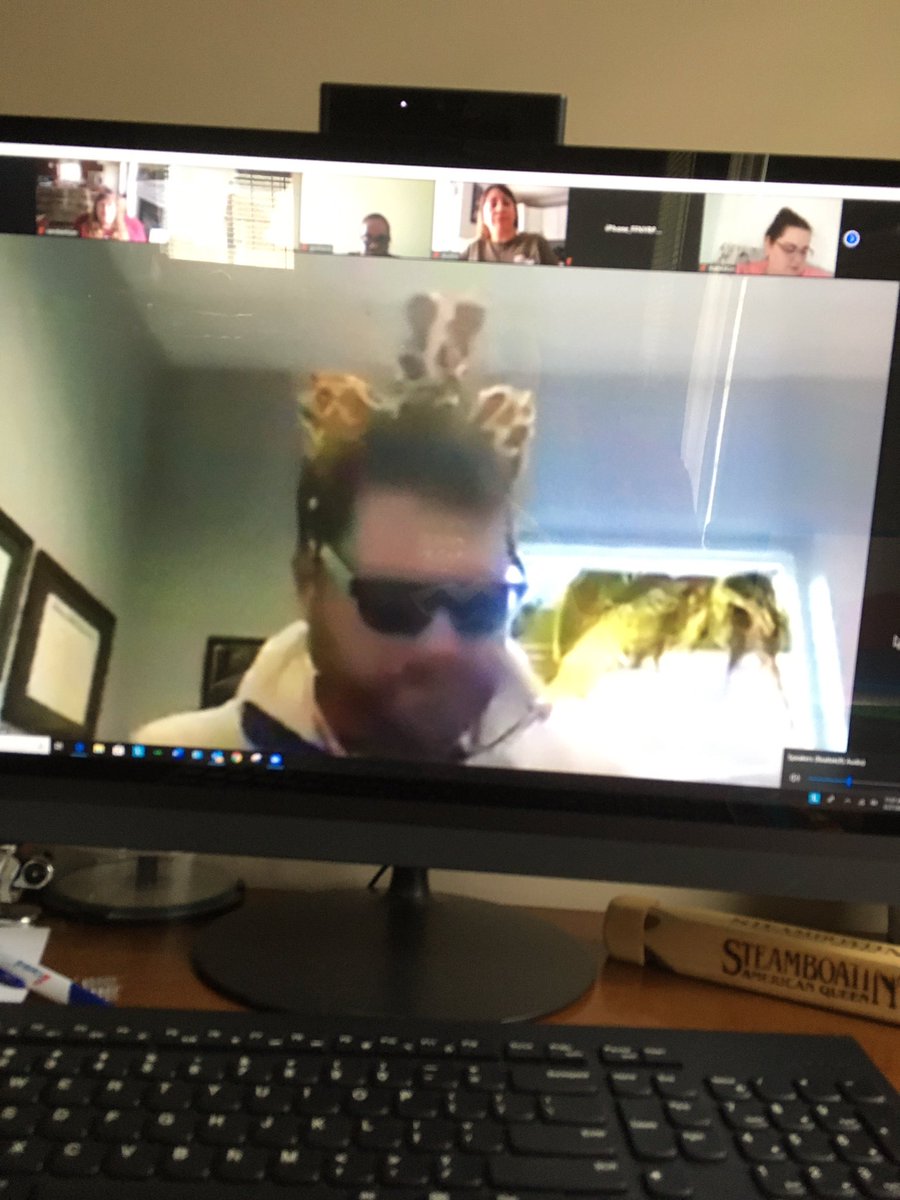 Fun to see our Gibson classified staff in a Zoom meeting today.  Missing my school family!  <a href="/GibsonGrizzlies/">Gibson Elementary</a> #ONEGibson <a href="/EnlightenOlsen/">ian olsen</a>