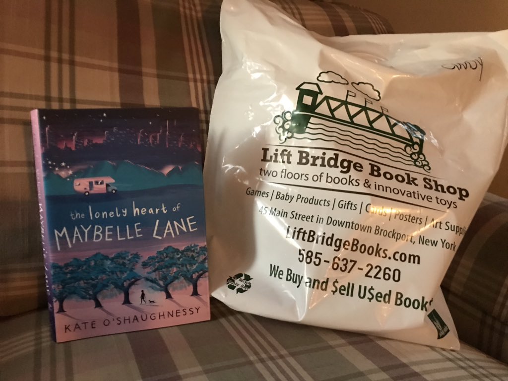 CynthiaSchwind's tweet photo. 🎉🎉Friday Night Raffle#8🎉Follow author @kloshaughnessy &amp; Indie Book Store @LiftBridgeBooks &amp; Retweet by 6pm 3/28 for a chance to win #thelonelyheartofMaybelleLane @KnopfBFYR #KidsNeedBooks #BookPosse https://t.co/voyNqtK5sn