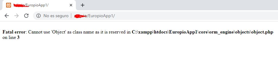 Underdog1987's tweet image. La buena: Tras una larga búsqueda encontré lo que parece la última versión de #EuropioEngine.
La mala: Es para #PHP5, tocará ver si lo puedo pasar a #PHP7.
La peor: No creo que lo vaya a hacer en los próximos días.
("Object" se convirtió en una palabra reservada en PHP7)