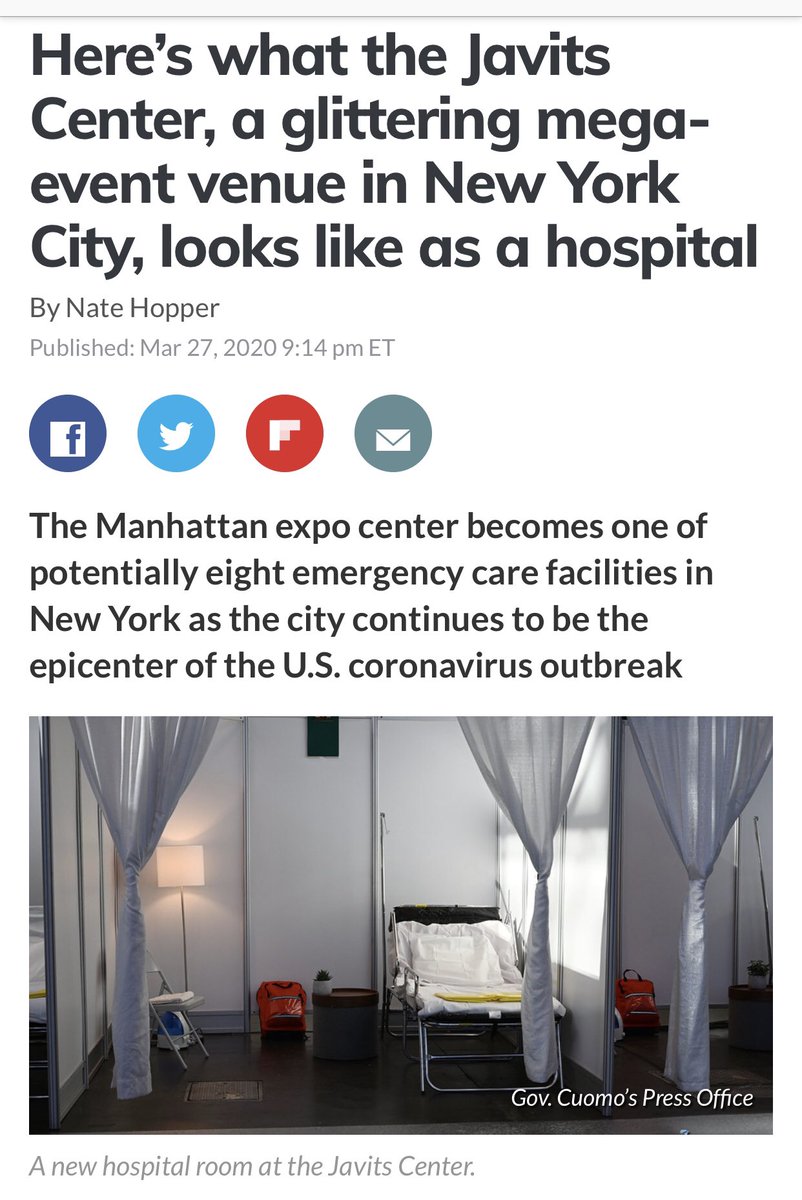 when I saw this article about the javitz center, I thought, “these aren’t normal “triage” set ups?” “those aren’t hospital set ups for a contagious virus?” 