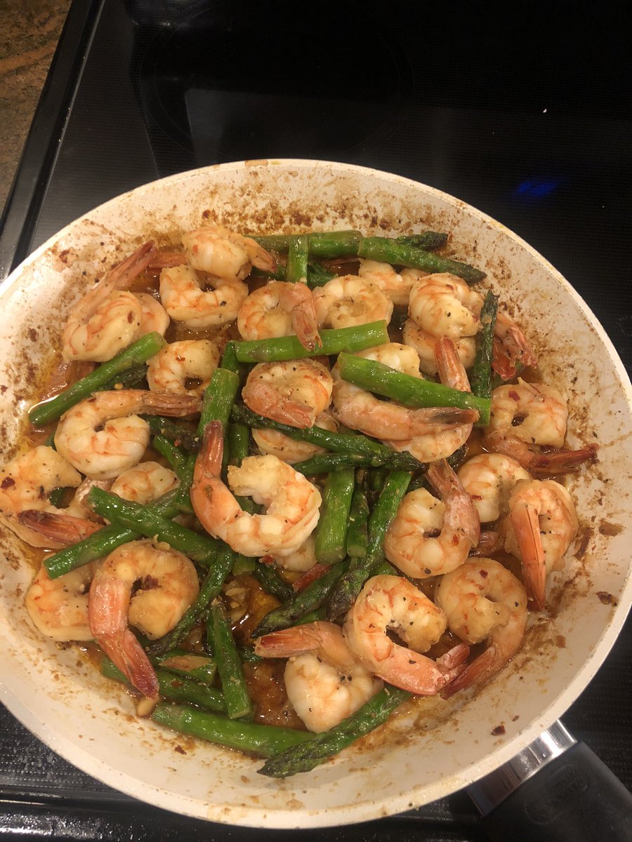 Dinner: (Lent Inspired) 6. Shrimp & Asparagus Stir-Fry(360 Calories)