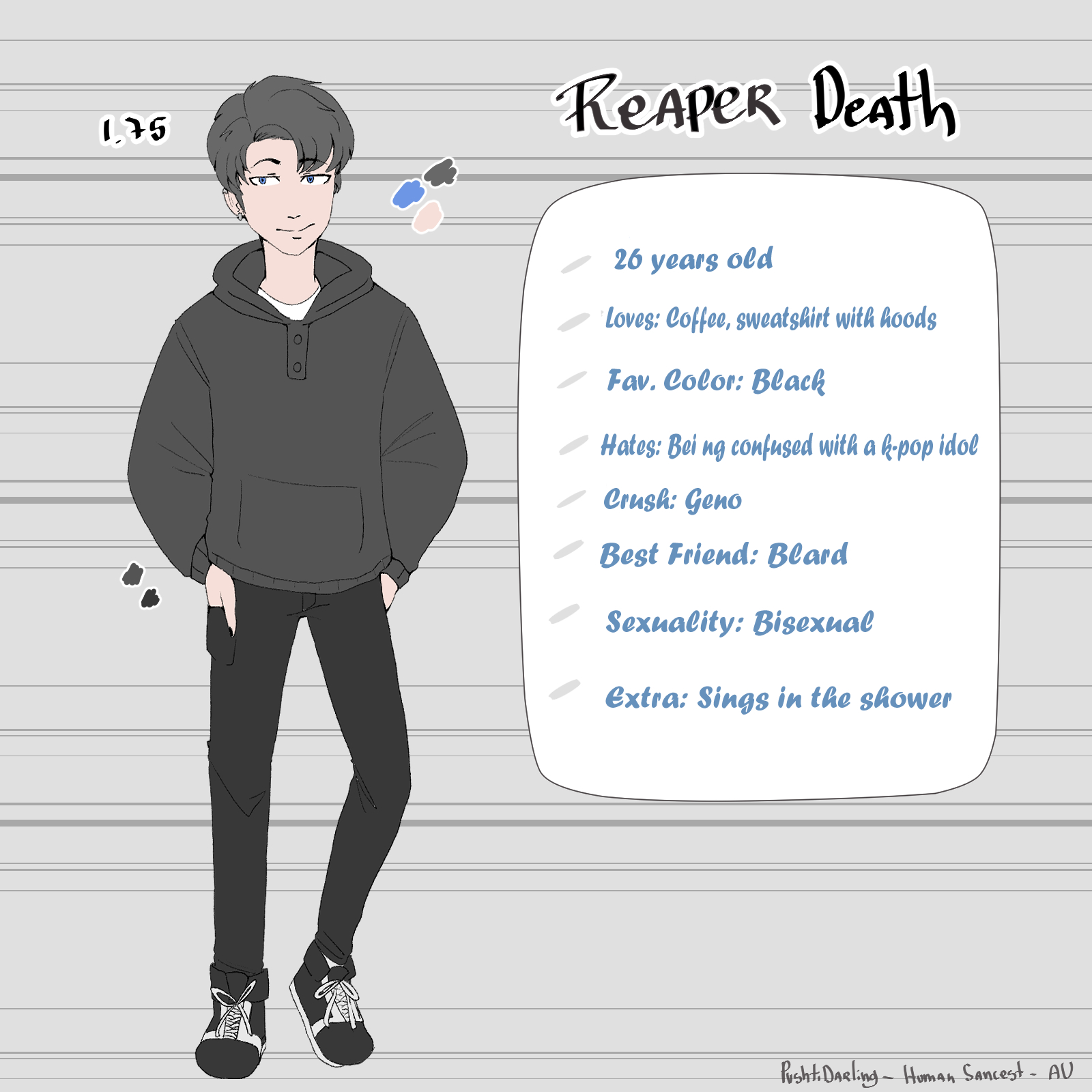 Maru (comms opens) on X: REAPER - reference sheet #ReaperSans