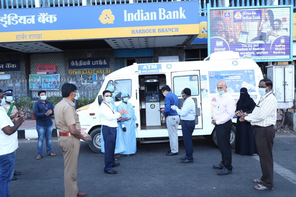 nsitharamanoffc's tweet photo. Bank officials and staff have consistently been on the frontline in providing services to customers during this time of adversity, whether it is physically providing cash where it is needed or keeping branches open no matter what. #IndiaFightsCorona https://t.co/Y6veeY2EvT
