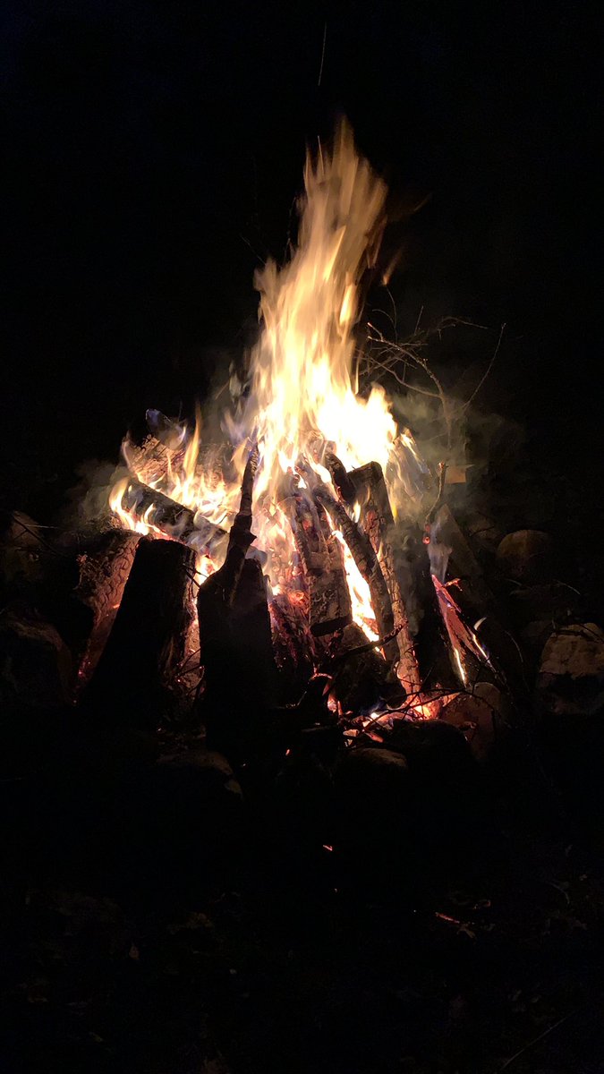 Friday night quarantine at our house. Enjoying a bonfire and family.
