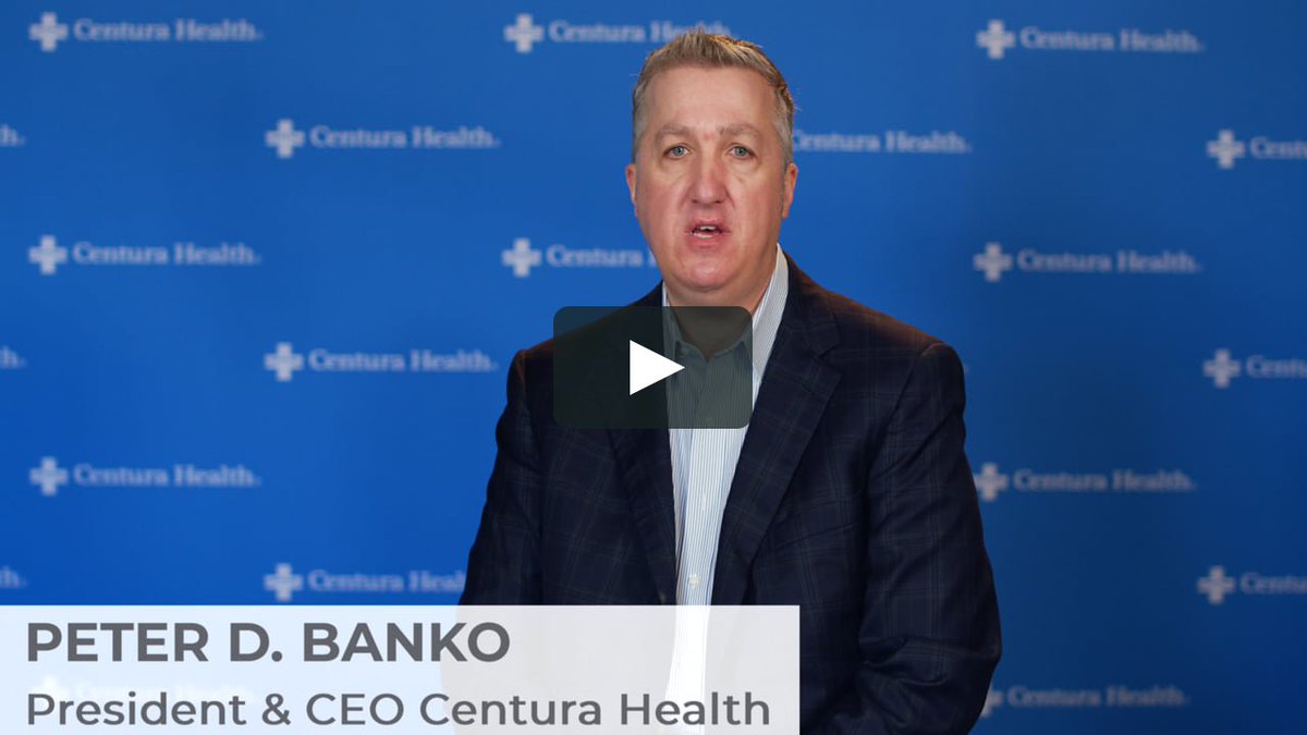 In this update to the community, Peter D. Banko, President &amp; CEO of #CenturaHealth shares on how we are responding to the #COVID-19 pandemic. We are responding with courage, kindness and compassion and extending our Mission so that all needs are met. buff.ly/3dzENYO