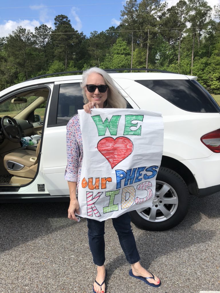 What was supposed to be one hour of honking, waving, and children smiling turned into three. That was just fine with us! We ❤️our PHES students! <a href="/JillPrescott8/">Jill Prescott</a> <a href="/Mandileon/">Mandi Leonhardt</a> <a href="/PearlHaskew/">Pearl Haskew</a> @empowermcpss <a href="/MobilePublicSch/">MobilePublicSchools</a>