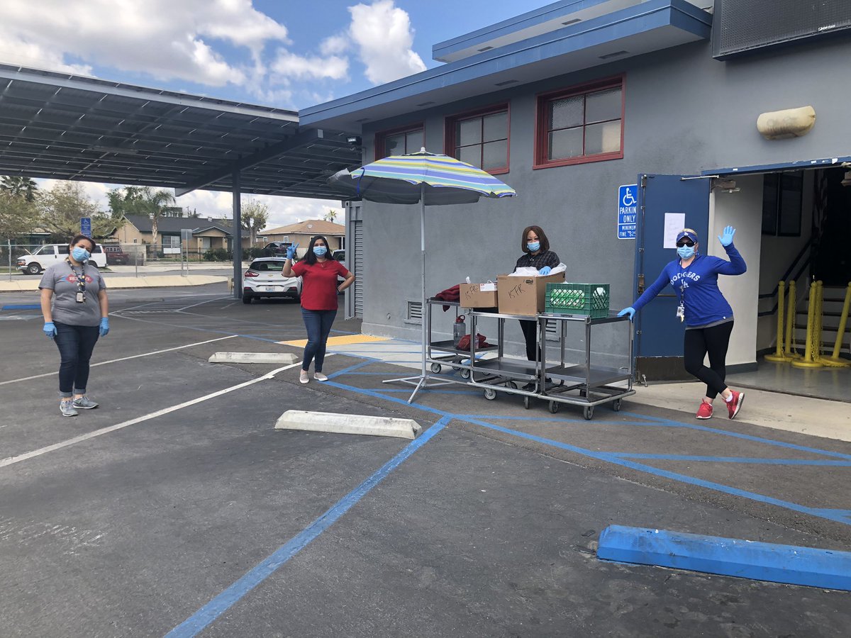 Great teamwork this week ladies and thanks to the entire team inside the cafeteria preparing everything. #patriotstrong #teambcsd #BCSDLEARNS
