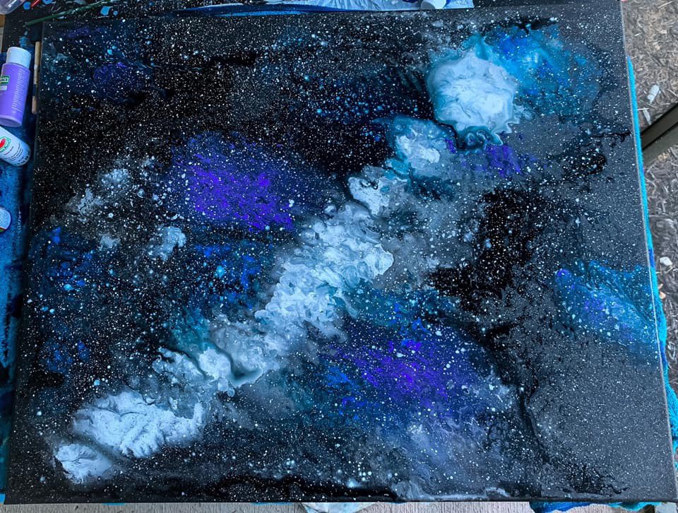 Painted2020's tweet photo. #galaxypainting #forsale #24x30 #largecanvas #artistsoftwitter #floridaartist #followformore #artwork #QuarantineLife #SmallBusinessRelief #smallbusiness #workinghard https://t.co/2i1uzCDocm
