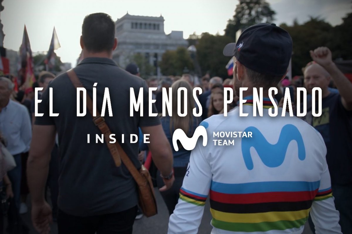 Terminado #ElDiaMenosPensado. No he visto un documento sobre ciclismo tan redondo jamás. No esconde nada. Muestra la mejor y la peor versión del <a href="/Movistar_Team/">Movistar Team</a> sin ocultar las tensiones internas del equipo. Una maravilla imperdible para cualquier amante del ciclismo. Chapeau 🎩