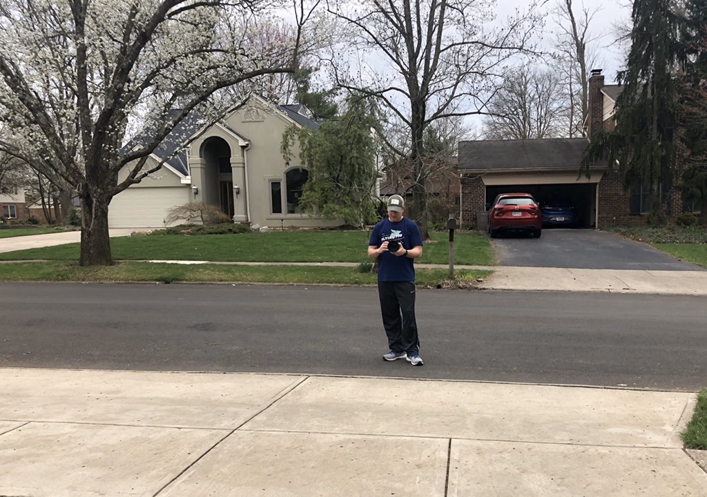 KenjiMatsudo's tweet photo. Shout out to Madeira’s Joe Shults - a modern day Johnny Appleseed, walking around Madeira taking family photos from the “appropriate distance”, sharing them &amp; then encouraging families to pay it forward by tipping / supporting a “takeout” restaurant. @jdshults531 @madeirachamber https://t.co/SZjGZYEylP