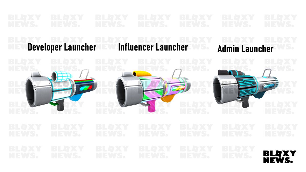 Bloxy News On Twitter The Launchers Have Received Their Official Names Admin Launcher Eggmin Cannon 9000 Influencer Launcher Star Creaeggtor Cannon 9001 Developer Launcher Eggveloper Cannon 9002 - all roblox admin names