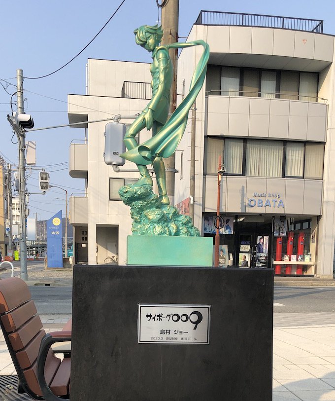 1/2）本日より石巻市内に新たな #石ノ森章太郎 作品ブロンズ像が2体