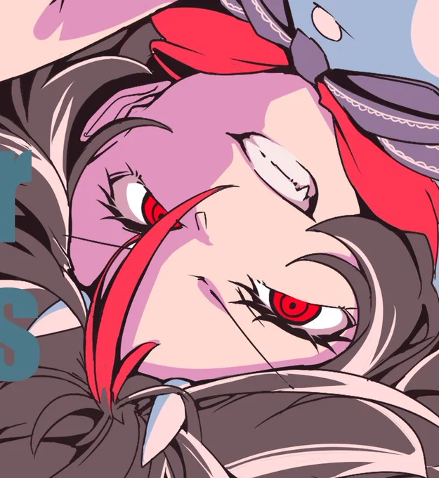 #上手い下手は別にして自分の絵柄のここが好き
表情と髪型はこだわってるつもりなのです? 