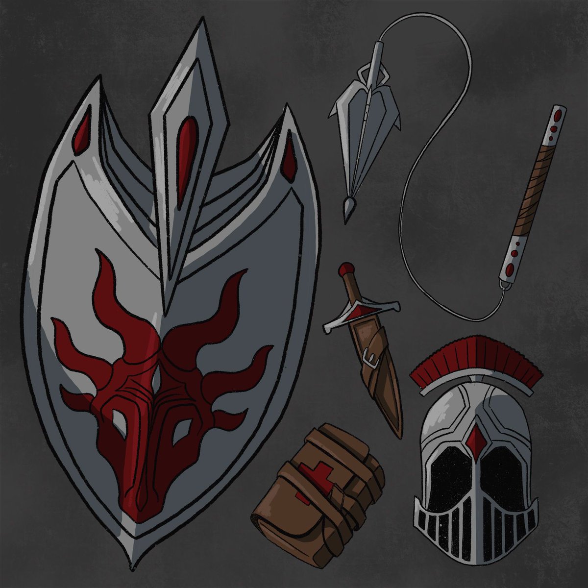 _bemyers's tweet photo. 03/12 Warrior! Continuing these gear sets. #rpg #gamedev #gamedesign #tabletop https://t.co/rv6MglnkIR