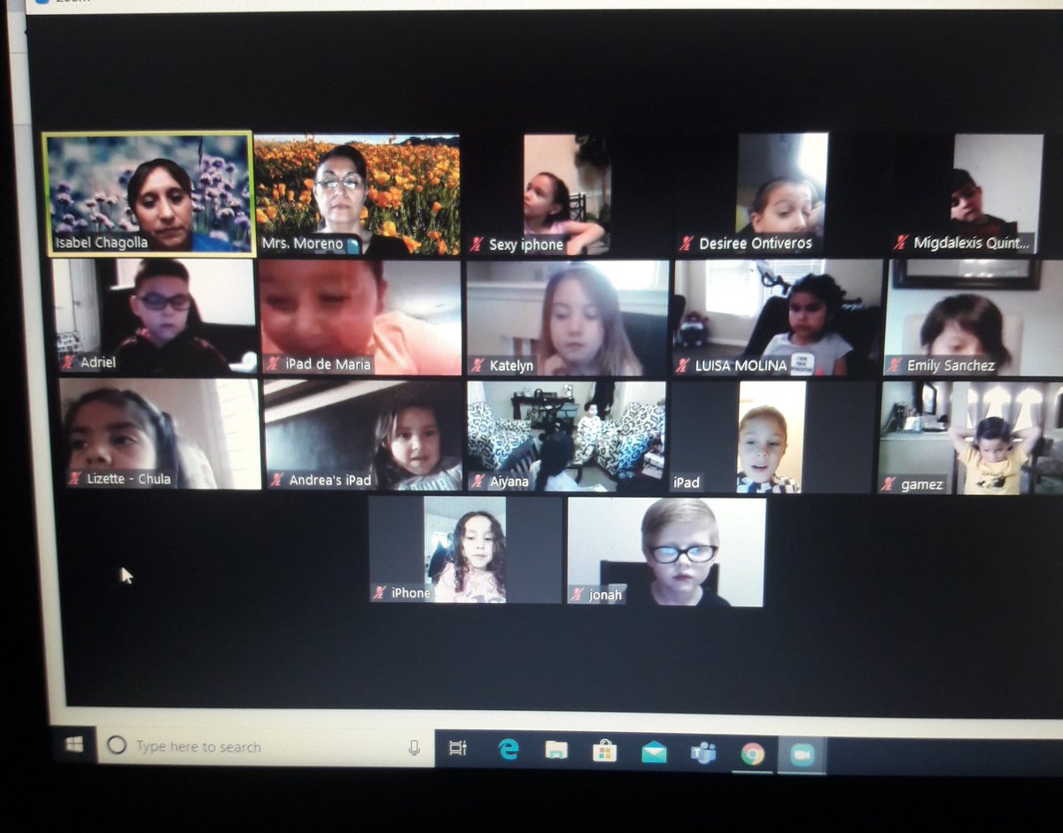 Virtual reunion...the perfect way to end the week. What a pleasure to see our Dual Language scholars. Loved seeing their smiles and hearing their voices. We miss you! 💙❤ @ichagolla_DSSE #BeShookBeDauntless #TeamSISD