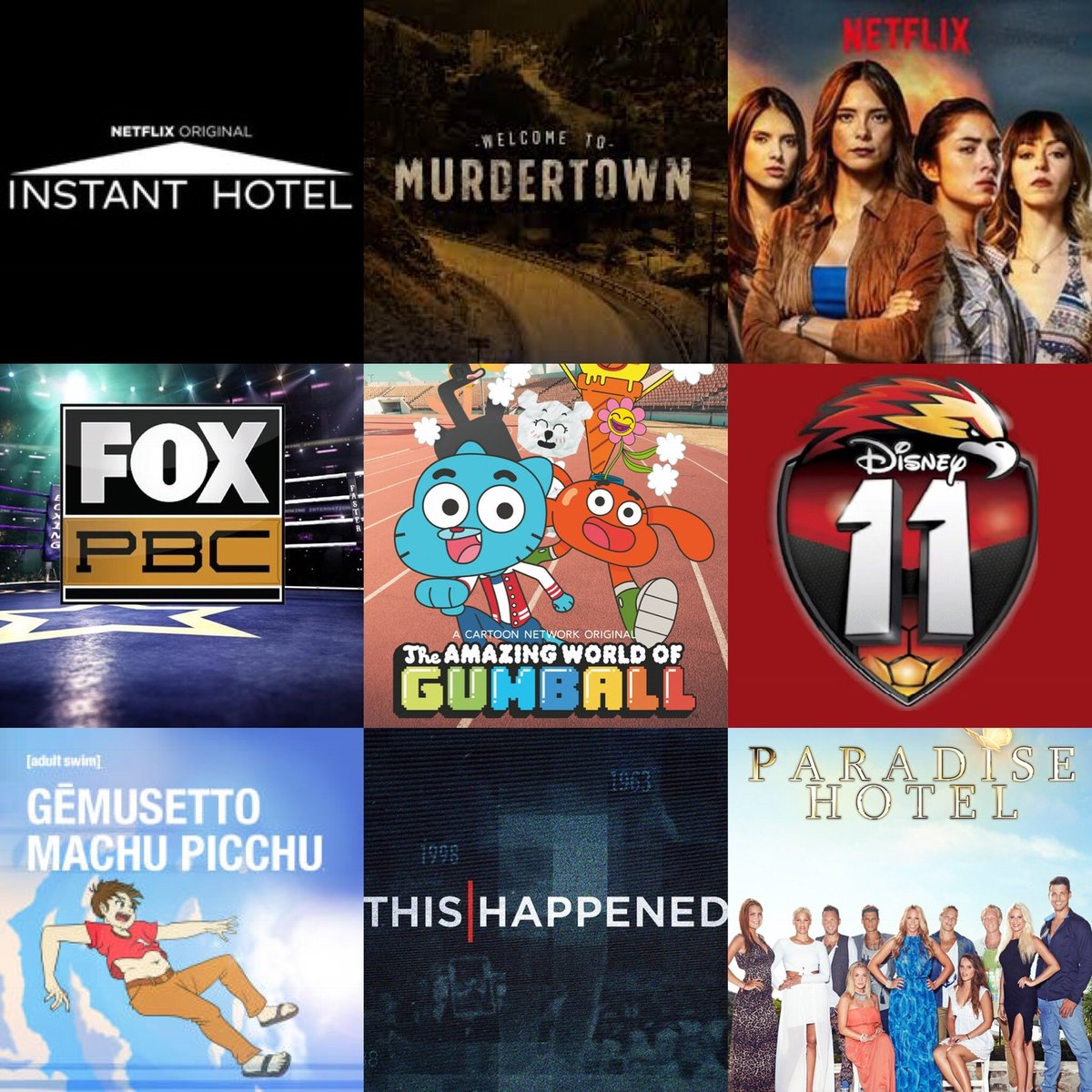 Recent music work in these Netflix, Discovery, Disney, Cartoon Network, Fox & MSNBC shows.
Thanks @netflix @DiscoveryID @Disney @cartoonnetwork @FOXSports @MSNBC @ParadiseHotel @alistmusic_ 
#TVmusic #filmmusic #Musiclicensing #Netflix #Disney11